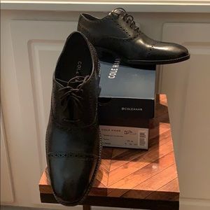 Cole Haan Black Wayne Cap Toe Oxford 